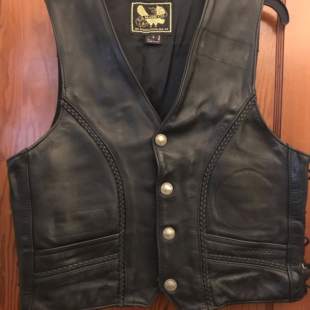 Leather vest